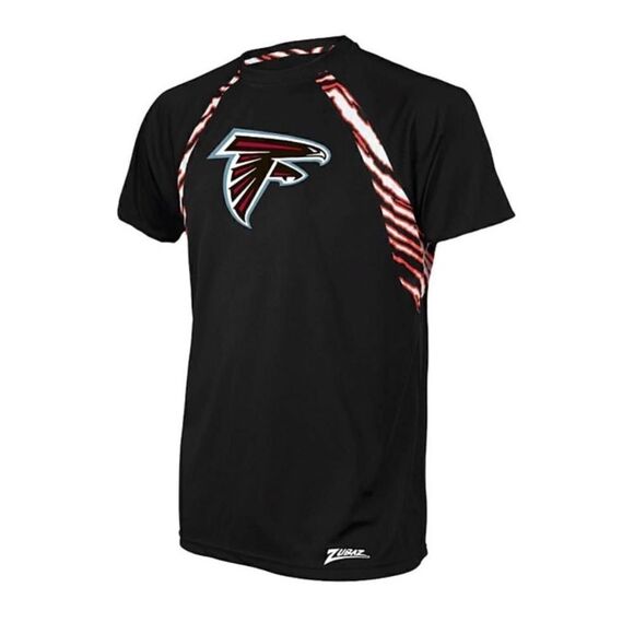 Officially Licensed NFL Unisex L Raglan Tee by Zubaz - Falcons - Picture 1 of 11